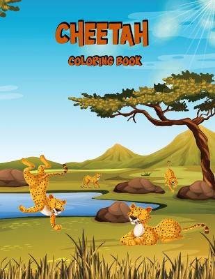 Book cover for Cheetah Coloring Book