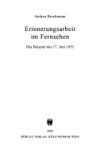 Book cover for Erinnerungsarbeit Im Fernsehen