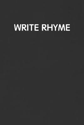 Book cover for Write Rhyme