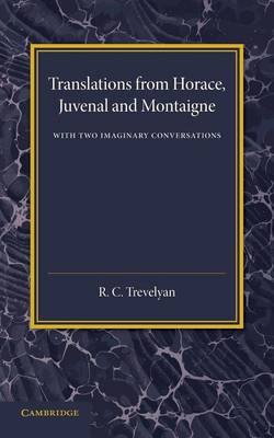 Book cover for Translations from Horace, Juvenal and Montaigne