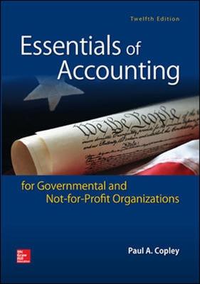 Book cover for Essentials of Accounting for Governmental and Not-for-Profit Organizations (Int'l Ed)