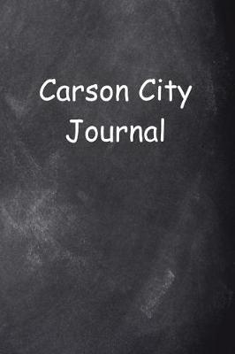 Book cover for Carson City Journal Chalkboard Design