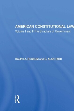 Cover of American Constitutional Law 8E, 2-VOL SET