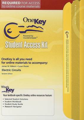 Book cover for OneKey CourseCompass, Student Access Kit, Electric Circuits w/ PSpice