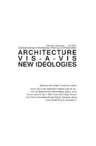 Cover of Architecture Vis-a-Vis New Ideologies 20150115_bw