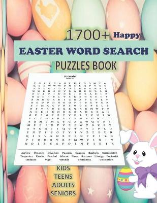 Book cover for Happy Easter Word Search Puzzles Book