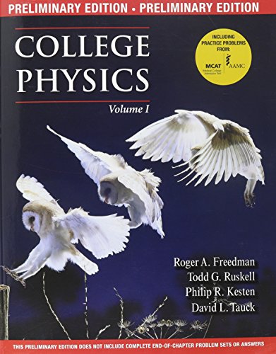 Book cover for Preliminary Version for College Physics