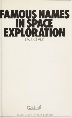 Cover of Famous Names In Space Exploration