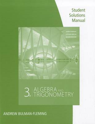 Book cover for Algebra & Trigonometry Student Solutions Manual