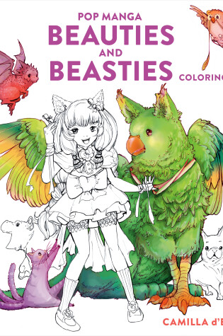 Cover of Pop Manga Beauties and Beasties Coloring Book