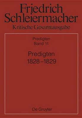 Book cover for Predigten 1828-1829