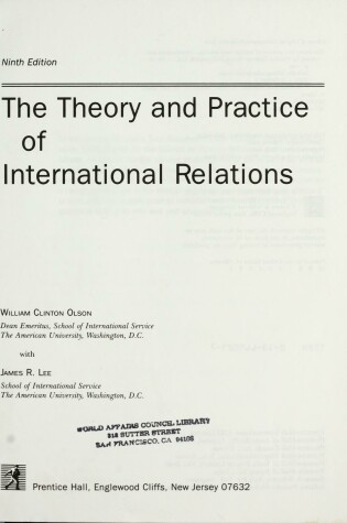 Cover of The Theory Pract International Relations