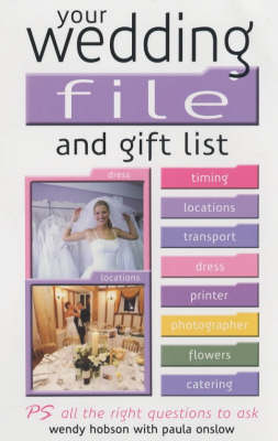 Book cover for Your Wedding File and Gift List