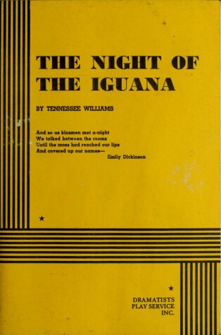 Book cover for The Night of the Iguana