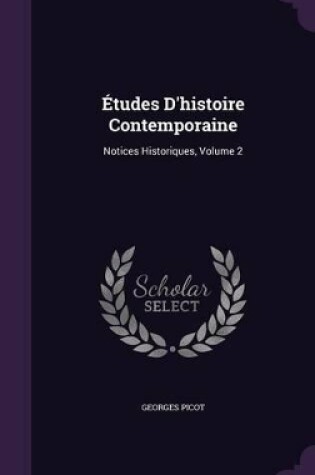 Cover of Études D'histoire Contemporaine