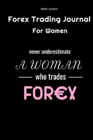 Cover of Never Underestimate a Women who trades FOREX - Forex Trading Journal For Women