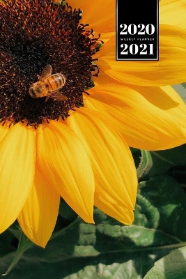 Book cover for Bee Insects Beekeeping Beekeeper Week Planner Weekly Organizer Calendar 2020 / 2021 - Sunflower