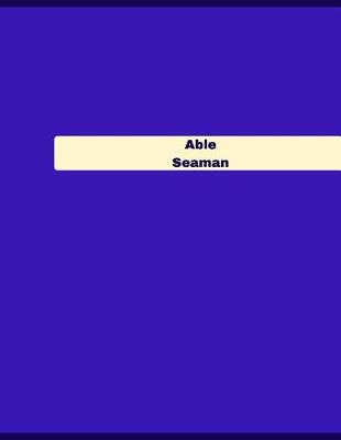 Book cover for Able Seaman Log