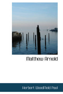 Book cover for Matthew Arnold