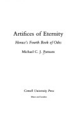 Cover of Artifices of Eternity