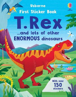 Book cover for First Sticker Book T. Rex