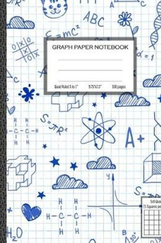 Cover of Graph Paper Notebook, Quad Ruled 5 squares per inch