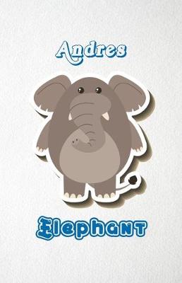 Book cover for Andres Elephant A5 Lined Notebook 110 Pages