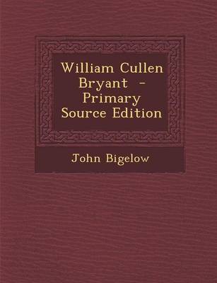 Book cover for William Cullen Bryant