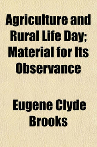 Cover of Agriculture and Rural Life Day; Material for Its Observance