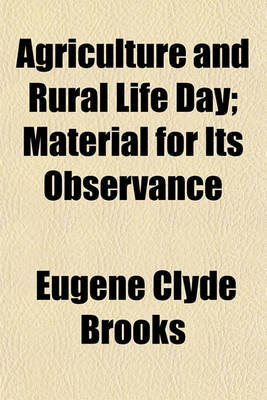 Book cover for Agriculture and Rural Life Day; Material for Its Observance