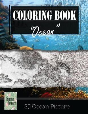 Book cover for Ocean Underwater Greyscale Photo Adult Coloring Book, Mind Relaxation Stress Relief