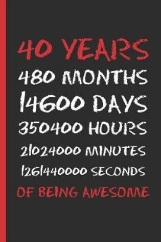 Cover of 40 Years of Being Awesome