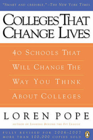 Cover of Colleges That Change Lives