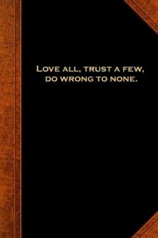 Cover of 2020 Daily Planner Shakespeare Quote Love Trust 388 Pages