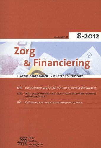 Book cover for Zorg & Financiering - NR. 8-2012