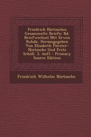 Cover of Friedrich Nietzsches Gesammelte Briefe