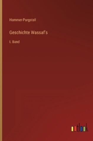 Cover of Geschichte Wassaf's