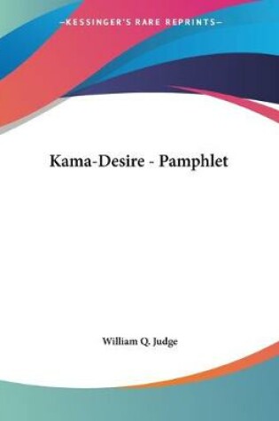 Cover of Kama-Desire - Pamphlet