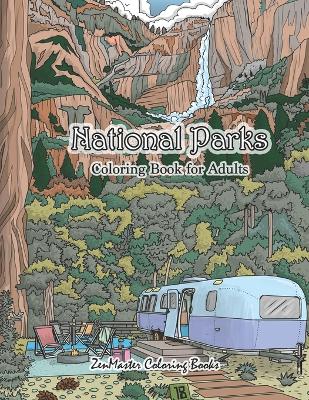 Cover of National Parks Coloring Book for Adults