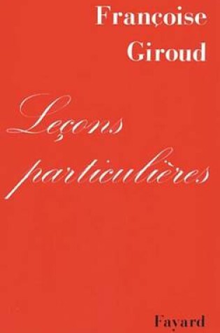 Cover of Lecons Particulieres