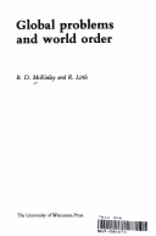 Cover of Global Problems and World Order