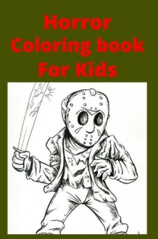 Cover of Horror Coloring book For Kids