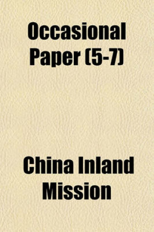 Cover of Occasional Paper (Volume 5-7)