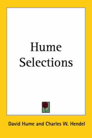Cover of Hume Selections (1927)