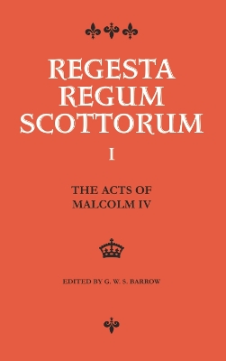 Cover of Acts of Malcolm IV (1153-1165)