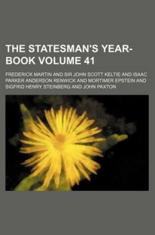 Cover of The Statesman's Year-Book Volume 41