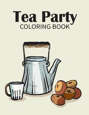 Book cover for Tea party coloring book
