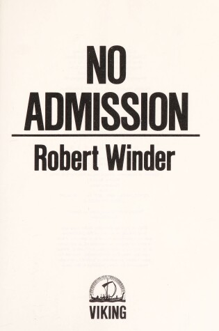 Cover of No Admission