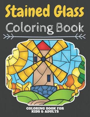 Book cover for Stained Glass Coloring Book