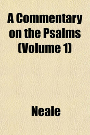 Cover of A Commentary on the Psalms (Volume 1)